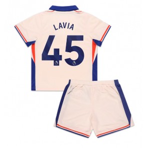 Chelsea Romeo Lavia #45 Venkovní dres komplet pro Děti 2024-25 Krátkým Rukávem (+ Krátké kalhoty)