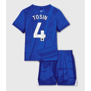 Chelsea Tosin Adarabioyo #4 Domácí dres komplet pro Děti 2025-26 Krátkým Rukávem (+ Krátké kalhoty)