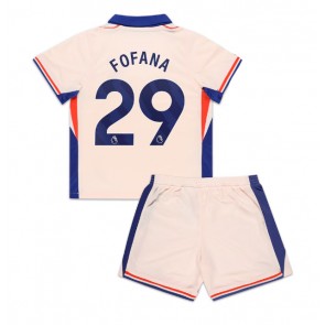Chelsea Wesley Fofana #29 Venkovní dres komplet pro Děti 2024-25 Krátkým Rukávem (+ Krátké kalhoty)