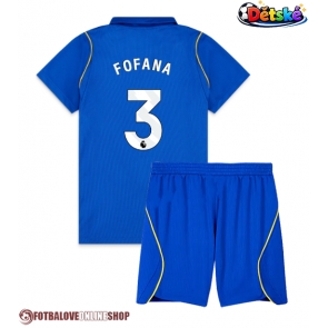 Chelsea Wesley Fofana #3 Domácí dres komplet pro Děti 2026-27 Krátkým Rukávem (+ Krátké kalhoty)