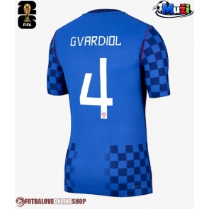 Chorvatsko Josko Gvardiol #4 Venkovní Dres MS 2026 Krátkým Rukávem