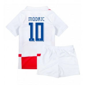 Chorvatsko Luka Modric #10 Domácí dres komplet pro Děti ME 2024 Krátkým Rukávem (+ Krátké kalhoty)