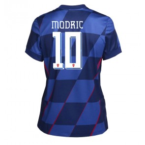 Chorvatsko Luka Modric #10 Venkovní Dres pro Dámy ME 2024 Krátkým Rukávem