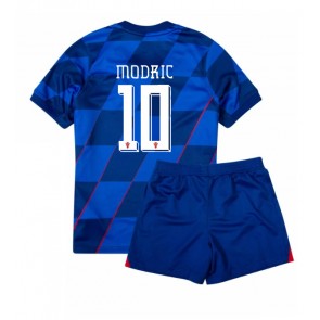 Chorvatsko Luka Modric #10 Venkovní dres komplet pro Děti ME 2024 Krátkým Rukávem (+ Krátké kalhoty)