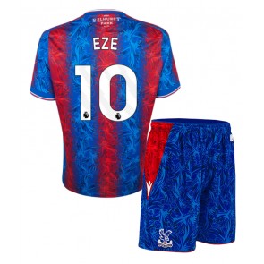 Crystal Palace Eberechi Eze #10 Domácí dres komplet pro Děti 2024-25 Krátkým Rukávem (+ Krátké kalhoty)
