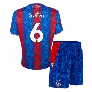 Crystal Palace Marc Guehi #6 Domácí dres komplet pro Děti 2024-25 Krátkým Rukávem (+ Krátké kalhoty)