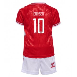 Dánsko Christian Eriksen #10 Domácí dres komplet pro Děti ME 2024 Krátkým Rukávem (+ Krátké kalhoty)