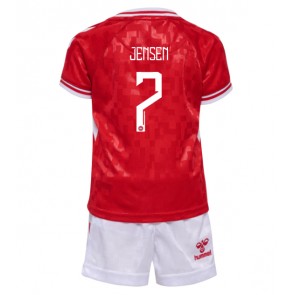 Dánsko Mathias Jensen #7 Domácí dres komplet pro Děti ME 2024 Krátkým Rukávem (+ Krátké kalhoty)
