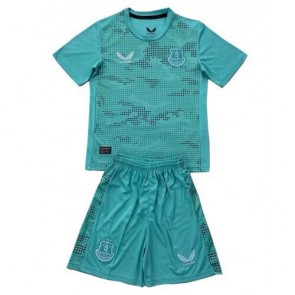 Everton Brankář Venkovní dres komplet pro Děti 2024-25 Krátkým Rukávem (+ Krátké kalhoty)
