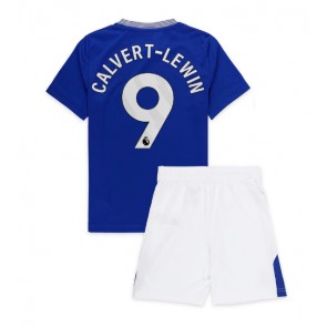 Everton Dominic Calvert-Lewin #9 Domácí dres komplet pro Děti 2024-25 Krátkým Rukávem (+ Krátké kalhoty)