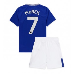 Everton Dwight McNeil #7 Domácí dres komplet pro Děti 2024-25 Krátkým Rukávem (+ Krátké kalhoty)