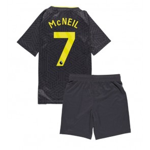 Everton Dwight McNeil #7 Venkovní dres komplet pro Děti 2024-25 Krátkým Rukávem (+ Krátké kalhoty)