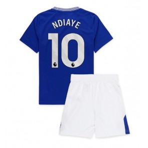 Everton Iliman Ndiaye #10 Domácí dres komplet pro Děti 2024-25 Krátkým Rukávem (+ Krátké kalhoty)