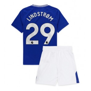 Everton Jesper Lindstrom #29 Domácí dres komplet pro Děti 2024-25 Krátkým Rukávem (+ Krátké kalhoty)