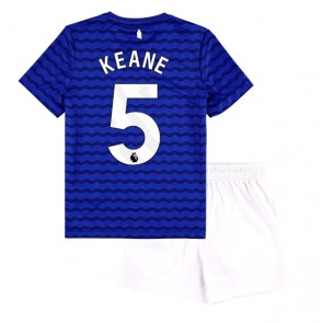 Everton Michael Keane #5 Domácí dres komplet pro Děti 2025-26 Krátkým Rukávem (+ Krátké kalhoty)