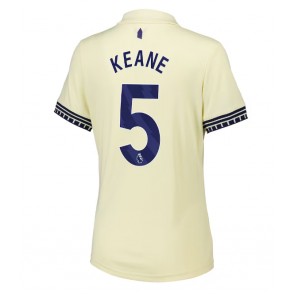 Everton Michael Keane #5 Venkovní Dres pro Dámy 2025-26 Krátkým Rukávem