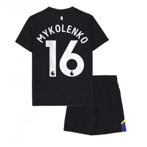 Everton Vitaliy Mykolenko #16 Alternativní dres komplet pro Děti 2025-26 Krátkým Rukávem (+ Krátké kalhoty)