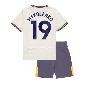 Everton Vitaliy Mykolenko #19 Alternativní dres komplet pro Děti 2024-25 Krátkým Rukávem (+ Krátké kalhoty)