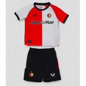 Feyenoord Domácí dres komplet pro Děti 2024-25 Krátkým Rukávem (+ Krátké kalhoty)
