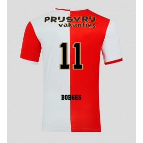 Feyenoord Goncalo Borges #11 Domácí Dres 2025-26 Krátkým Rukávem Feyenoord Goncalo Borges #11 Domácí Dres 2025-26 Krátkým Rukávem