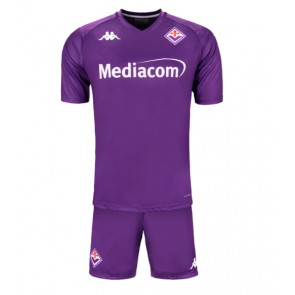 Fiorentina Domácí dres komplet pro Děti 2024-25 Krátkým Rukávem (+ Krátké kalhoty)