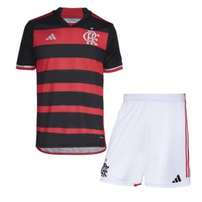 Flamengo Domácí dres komplet pro Děti 2024-25 Krátkým Rukávem (+ Krátké kalhoty)