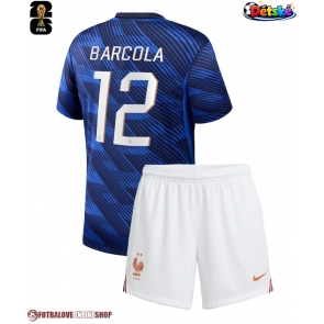 Francie Bradley Barcola #12 Domácí dres komplet pro Děti MS 2026 Krátkým Rukávem (+ Krátké kalhoty)