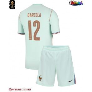 Francie Bradley Barcola #12 Venkovní dres komplet pro Děti MS 2026 Krátkým Rukávem (+ Krátké kalhoty)