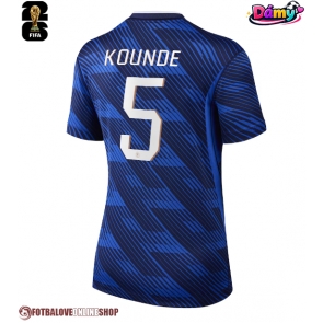 Francie Jules Kounde #5 Domácí Dres pro Dámy MS 2026 Krátkým Rukávem