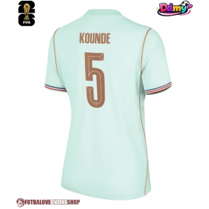 Francie Jules Kounde #5 Venkovní Dres pro Dámy MS 2026 Krátkým Rukávem