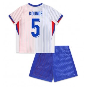 Francie Jules Kounde #5 Venkovní dres komplet pro Děti ME 2024 Krátkým Rukávem (+ Krátké kalhoty)