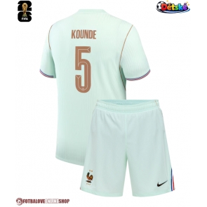 Francie Jules Kounde #5 Venkovní dres komplet pro Děti MS 2026 Krátkým Rukávem (+ Krátké kalhoty)