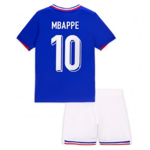 Francie Kylian Mbappe #10 Domácí dres komplet pro Děti ME 2024 Krátkým Rukávem (+ Krátké kalhoty)