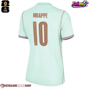 Francie Kylian Mbappe #10 Venkovní Dres pro Dámy MS 2026 Krátkým Rukávem