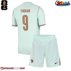Francie Marcus Thuram #9 Venkovní dres komplet pro Děti MS 2026 Krátkým Rukávem (+ Krátké kalhoty)
