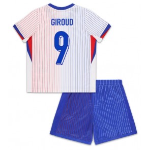 Francie Olivier Giroud #9 Venkovní dres komplet pro Děti ME 2024 Krátkým Rukávem (+ Krátké kalhoty)