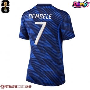 Francie Ousmane Dembele #7 Domácí Dres pro Dámy MS 2026 Krátkým Rukávem