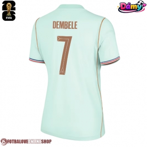 Francie Ousmane Dembele #7 Venkovní Dres pro Dámy MS 2026 Krátkým Rukávem