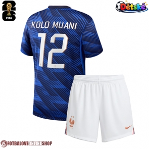 Francie Randal Kolo Muani #12 Domácí dres komplet pro Děti MS 2026 Krátkým Rukávem (+ Krátké kalhoty)