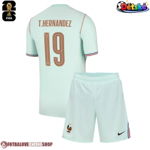 Francie Theo Hernandez #19 Venkovní dres komplet pro Děti MS 2026 Krátkým Rukávem (+ Krátké kalhoty)