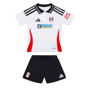 Fulham Domácí dres komplet pro Děti 2024-25 Krátkým Rukávem (+ Krátké kalhoty)