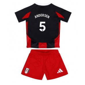Fulham Emile Smith Rowe #32 Venkovní dres komplet pro Děti 2024-25 Krátkým Rukávem (+ Krátké kalhoty)