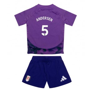 Fulham Joachim Andersen #5 Alternativní dres komplet pro Děti 2024-25 Krátkým Rukávem (+ Krátké kalhoty)