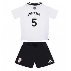 Fulham Joachim Andersen #5 Domácí dres komplet pro Děti 2024-25 Krátkým Rukávem (+ Krátké kalhoty)