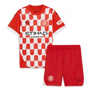 Girona Domácí dres komplet pro Děti 2024-25 Krátkým Rukávem (+ Krátké kalhoty)
