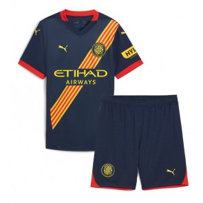 Girona Venkovní dres komplet pro Děti 2024-25 Krátkým Rukávem (+ Krátké kalhoty)
