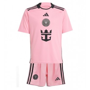 Inter Miami Domácí dres komplet pro Děti 2024-25 Krátkým Rukávem (+ Krátké kalhoty)