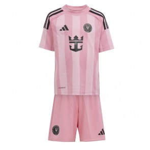 Inter Miami Domácí dres komplet pro Děti 2025-26 Krátkým Rukávem (+ Krátké kalhoty)