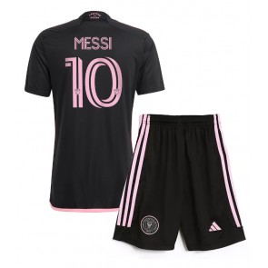Inter Miami Lionel Messi #10 Venkovní dres komplet pro Děti 2024-25 Krátkým Rukávem (+ Krátké kalhoty)