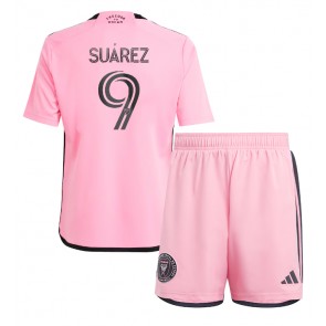 Inter Miami Luis Suarez #9 Domácí dres komplet pro Děti 2024-25 Krátkým Rukávem (+ Krátké kalhoty)